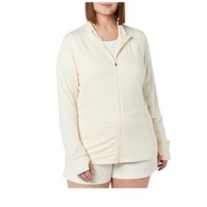 Womens Plus Tech Stretch Athletic Lightweight Full-Zip Jacket 4x